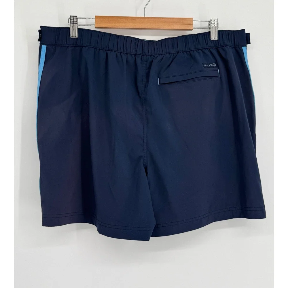 Laguna Swim Mens Navy Blue Striped Board Shorts‎ Swim Trunks Sz XL